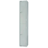 Elite Double Door Electronic Combination Locker Grey