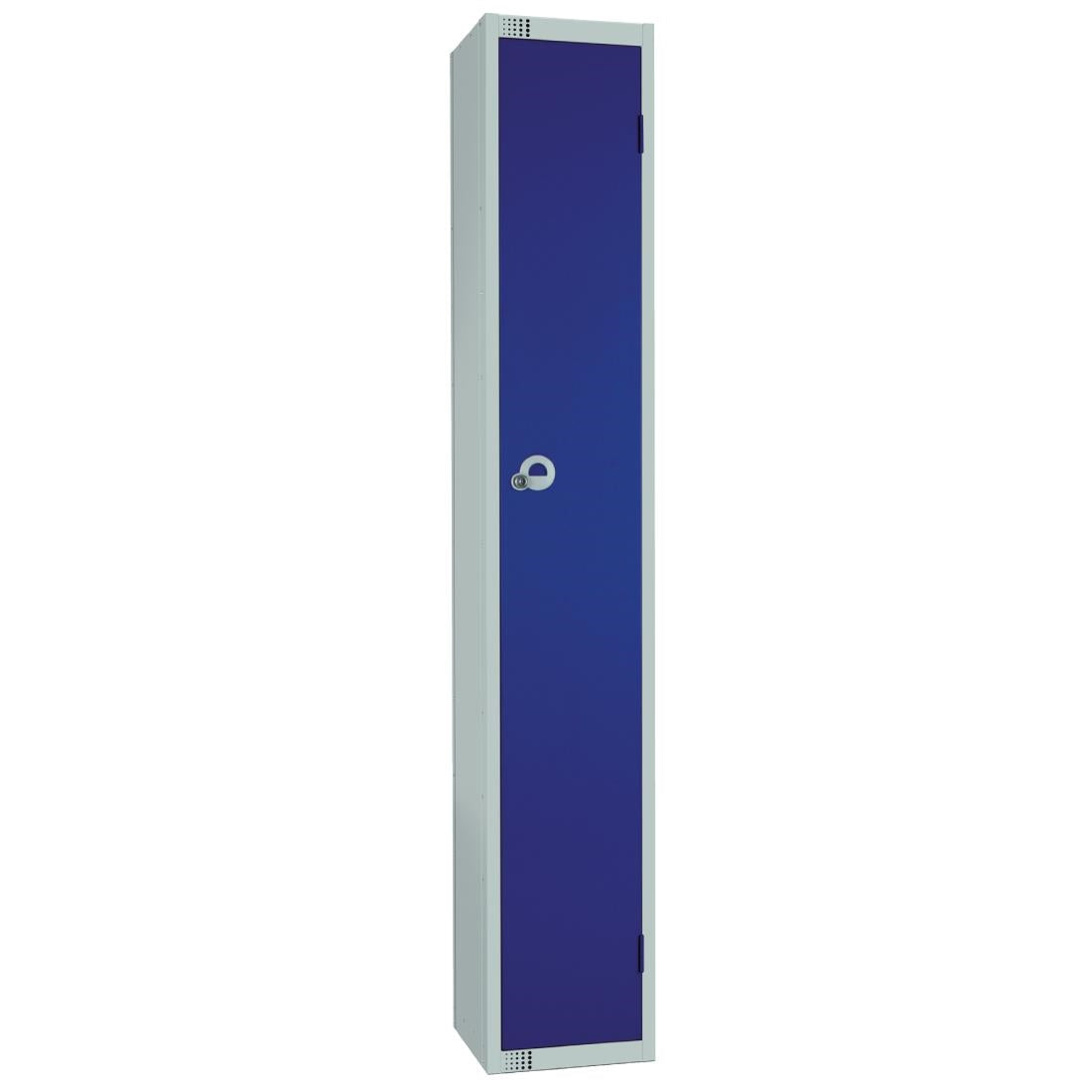 Elite Single Door Electronic Combination Locker with Sloping Top Blue