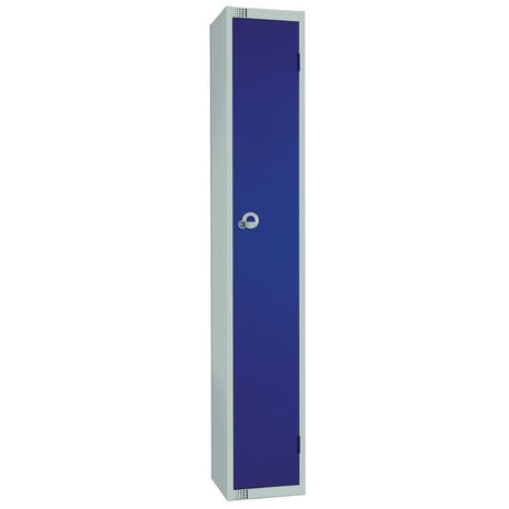 Elite Single Door Electronic Combination Locker with Sloping Top Blue