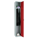 Elite Single Door Coin Return Locker Red