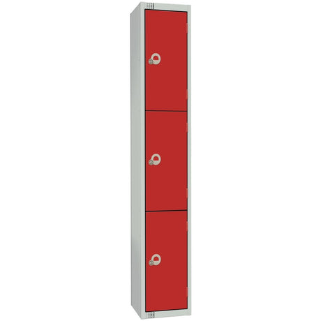 Elite Four Door Manual Combination Locker Locker Red