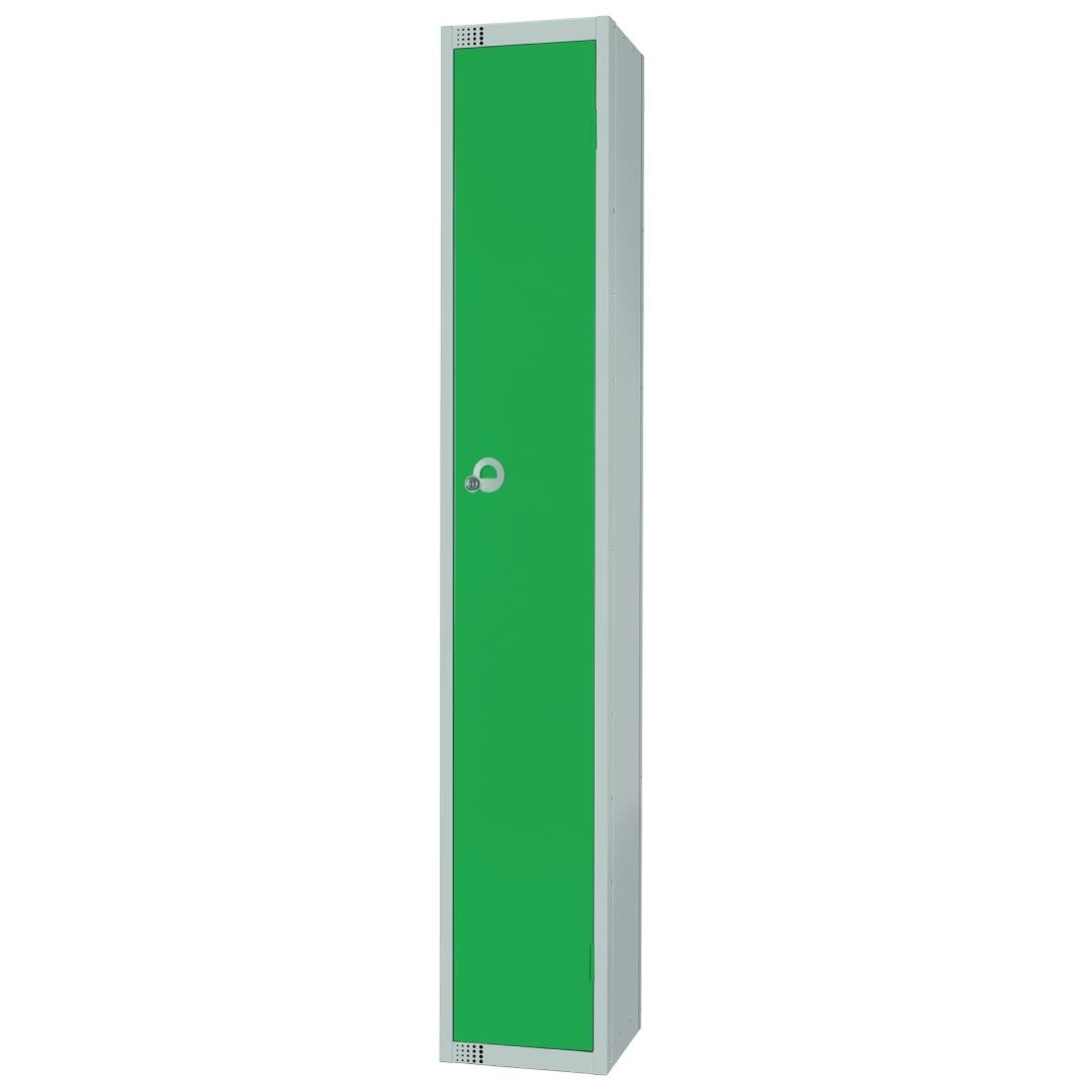 Elite Single Door Coin Return Locker Green