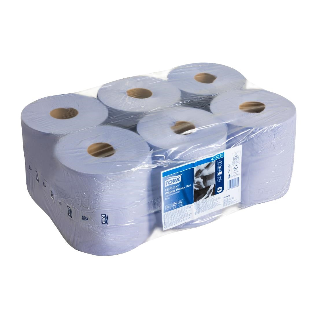 Tork Reflex Wiping Paper Towel Plus Blue M4 (6 Pack)