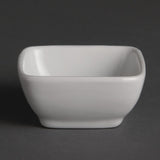Olympia Whiteware Miniature Rounded Square Dishes 60mm (12 pack)