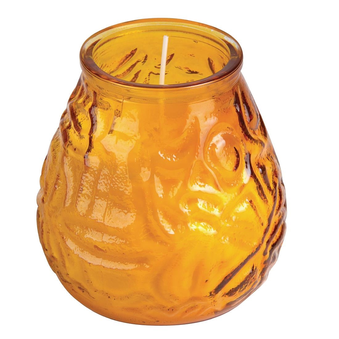 Bolsius Amber Lowboy Candle Bar Lights (Pack of 12)