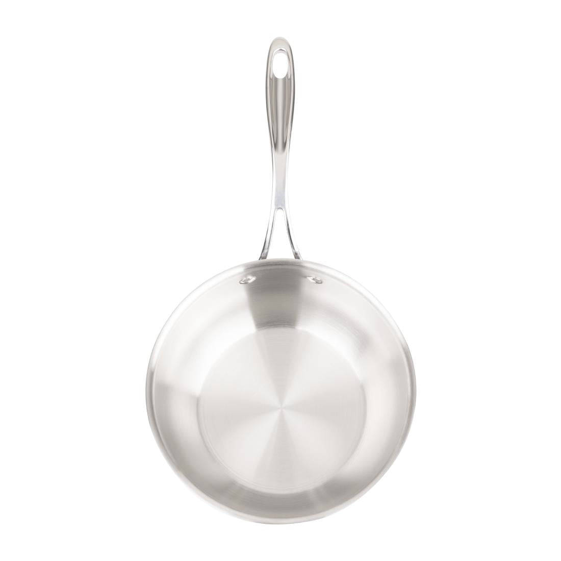 Vogue Stainless Steel and Aluminium Tri-Wall Flared Sauté Pan 20cm