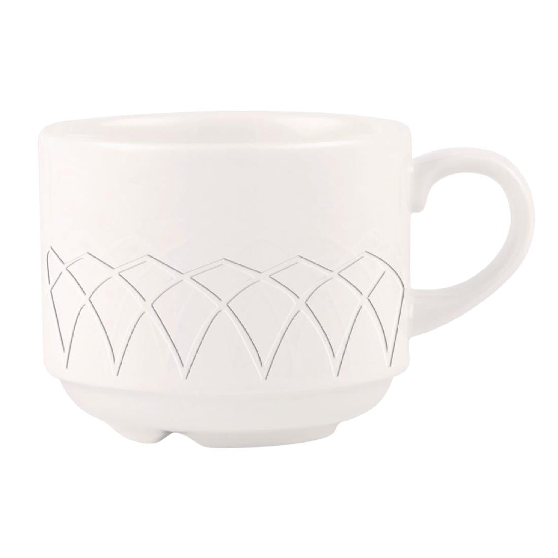 Churchill Alchemy Jardin Stacking Tea Cups 206ml (24 Pack)
