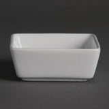 Olympia Mini Square Dishes White 85mm (12 Pack)