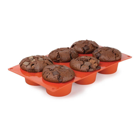 Pavoni Formaflex Silicone Muffin Mould 6 Cup