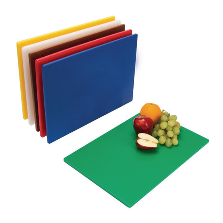 Hygiplas Low Density Chopping Board Set 450x300x10mm (Pack of 6)