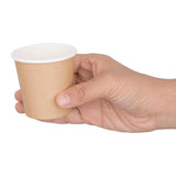 Fiesta Recyclable Espresso Cups Single Wall Kraft 114ml / 4oz (Pack of 50)