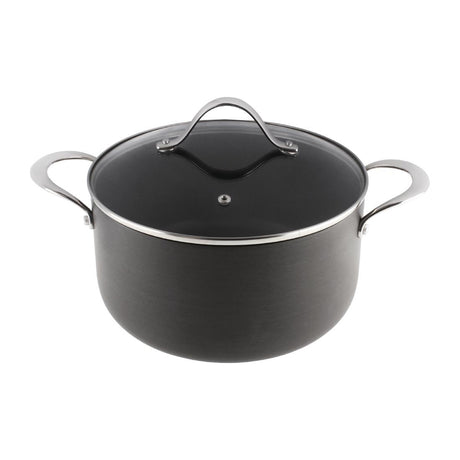 Vogue Anodised Aluminium Non-Stick Casserole Pan 24cm
