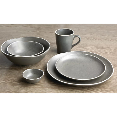 Olympia Chia Plates Charcoal 205mm (Pack of 6)