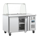 Polar U-Series Double Door Refrigerated Gastronorm Saladette Counter