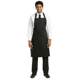 Whites Unisex Bib Apron  Polycotton Black