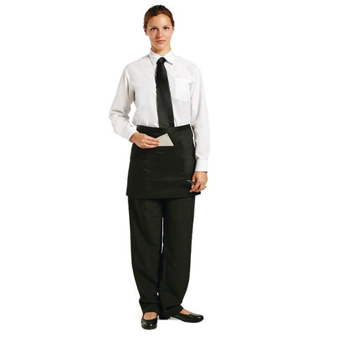 Chef Works Short Bistro Apron Black