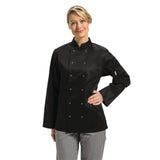 Whites Vegas Unisex Chefs Jacket Long Sleeve Black L