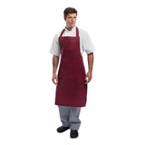 Whites Unisex Bib Apron Burgundy