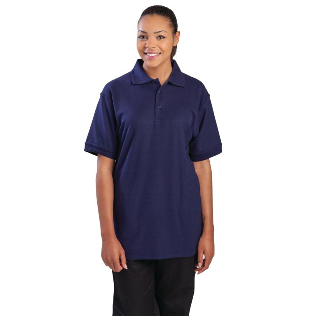 Portwest Unisex Polo Shirt Navy Blue XL