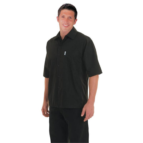 Chef Works Unisex Cool Vent Chefs Shirt Black XS