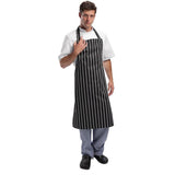 stripe bib apron