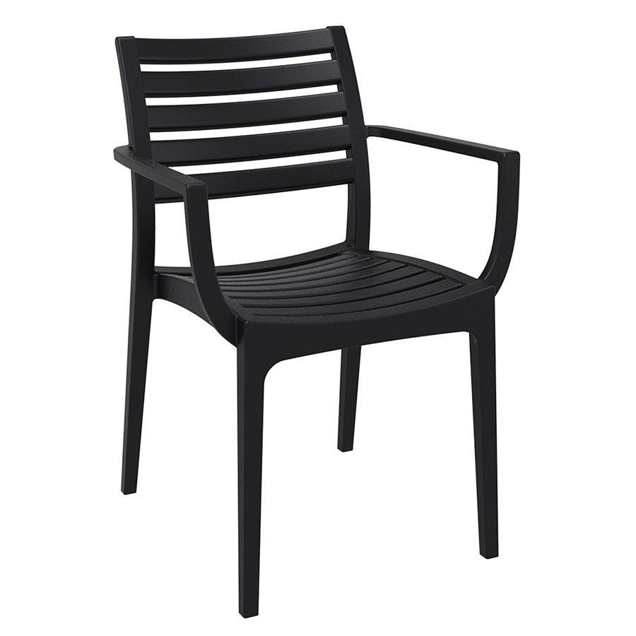 Artemis Dining Set - 4 Chairs and 1 Table in Black