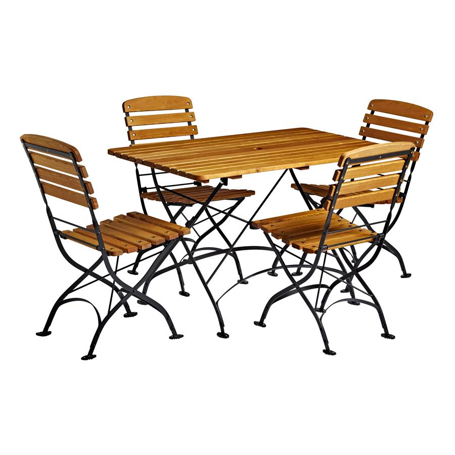 Arch Rectangular Dining Set - Table and 4 Chairs