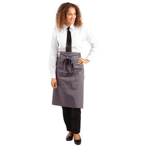 Whites Regular Bistro Apron Charcoal