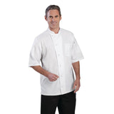 Chef Works Valais Unisex Chef Jacket White with Grey 2XL