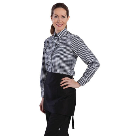 Chef Works Womens Gingham Shirt Black XS