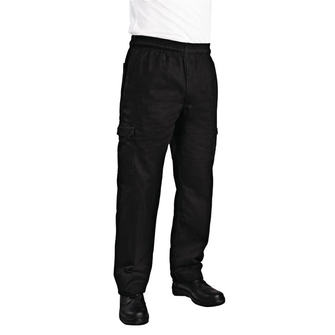 Chef Works Unisex Classic Fit Cargo Chefs Trousers Black L