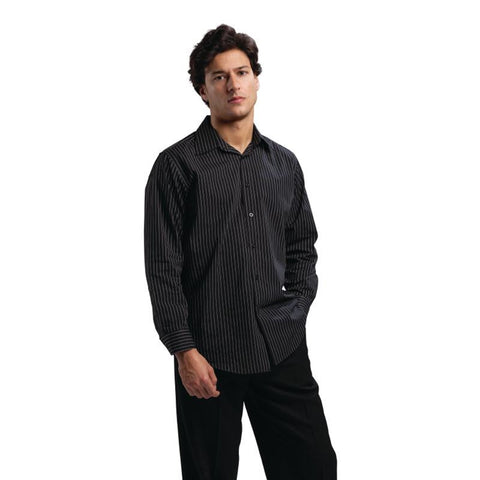 Chef Works Long Sleeve Shirt Pinstripe L