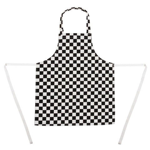 Whites Childrens Bib Apron Big Black and White Check