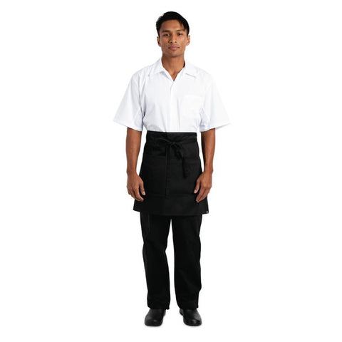 Chef Works Half Bistro Apron Black