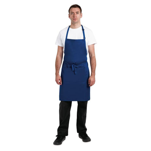 Chef Works Butchers Bib Apron Royal Blue