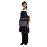 Chef Works Urban Manhattan Bib Apron Indigo