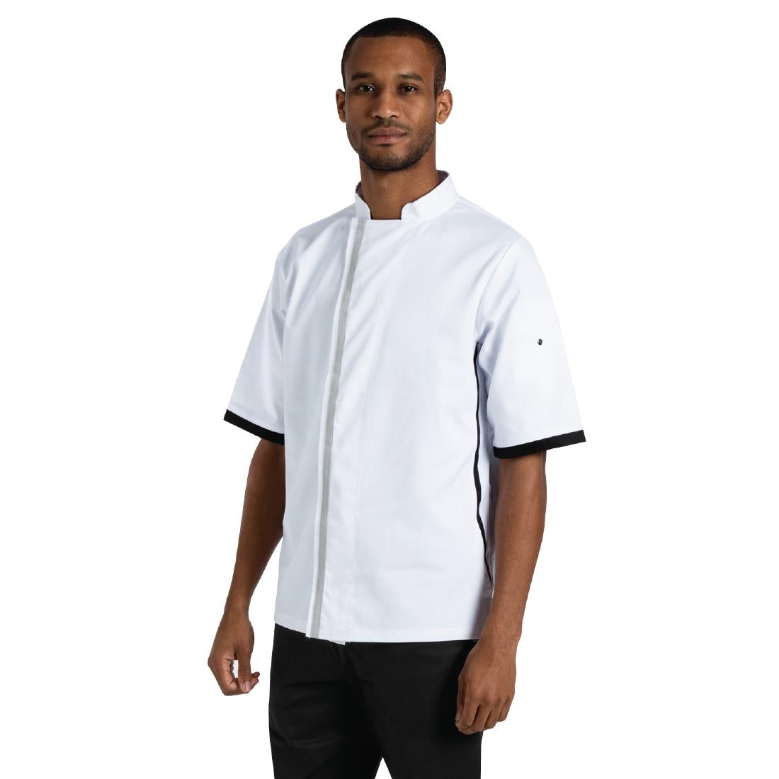 Southside Unisex Chefs Jacket Short Sleeve White L