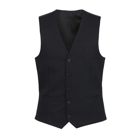 Brook Taverner Mens Mercury Black Waistcoat Large