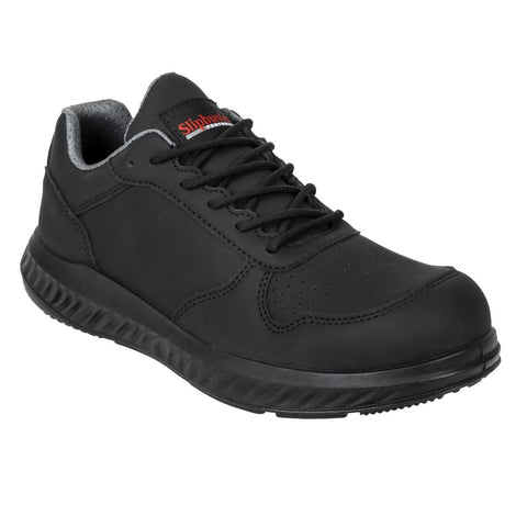 Slipbuster Recycled Microfibre Trainers Matte Black 44