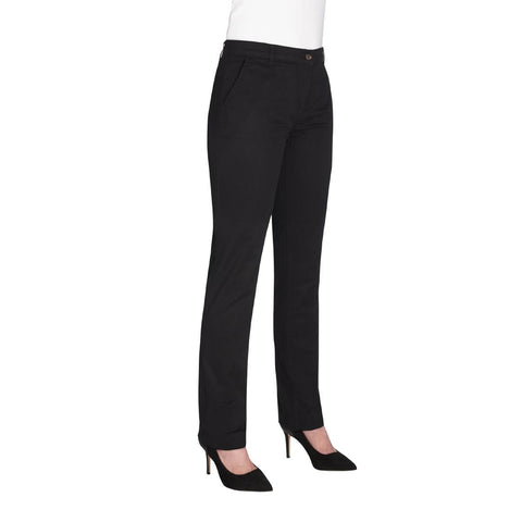 Brook Taverner Womens Houston Slim Leg Chinos Black Size 10