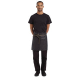 Chef Works Urban Wet Look Boulder Half Bistro Apron Black and Brown