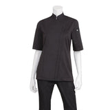 Chef Works Womens Springfield Zip Chef Jacket Black 2XL