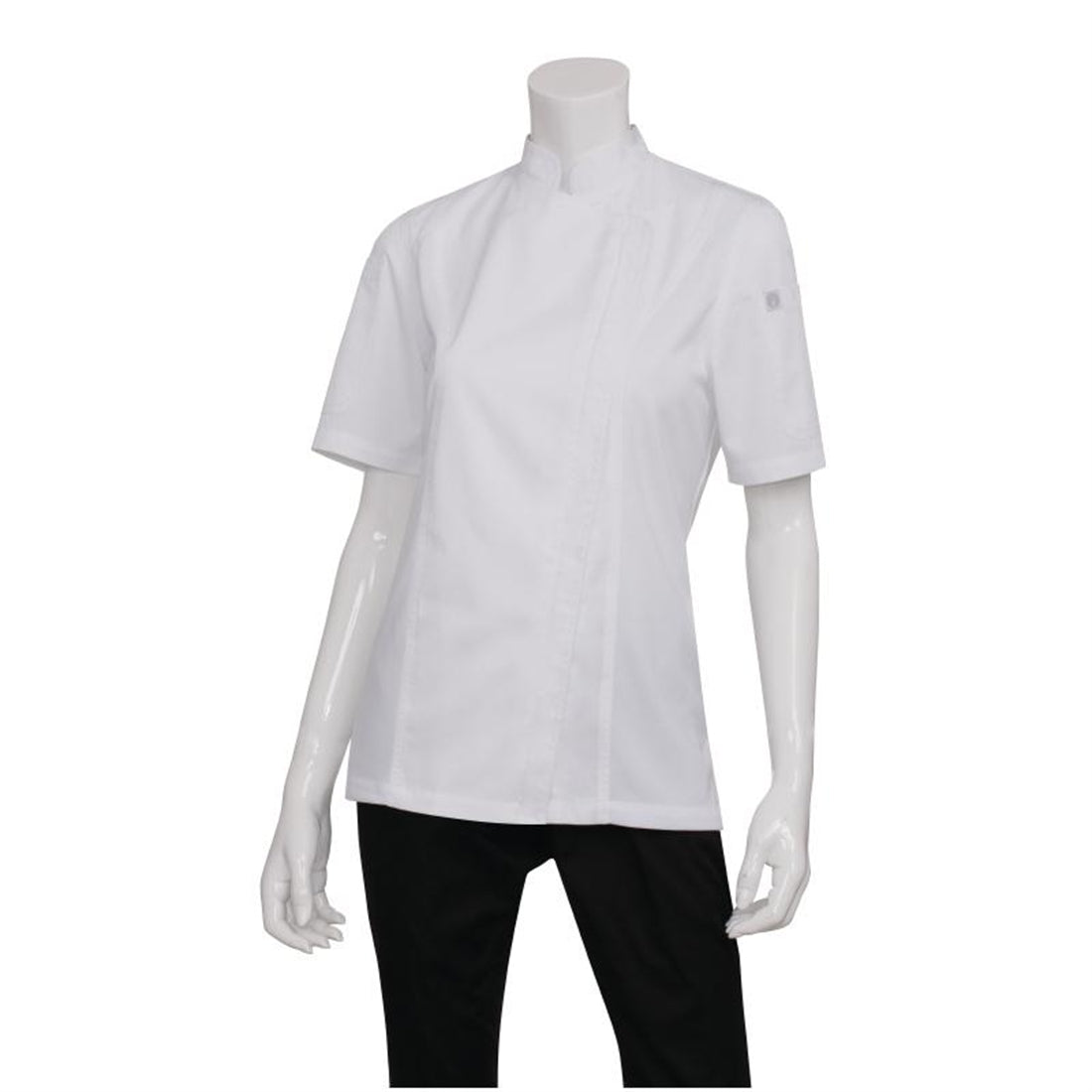 Chef Works Womens Springfield Zip Chefs Jacket White L