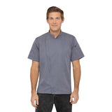 Chef Works Unisex Springfield Lightweight Short Sleeve Zipper Coat Ink Blue Size S