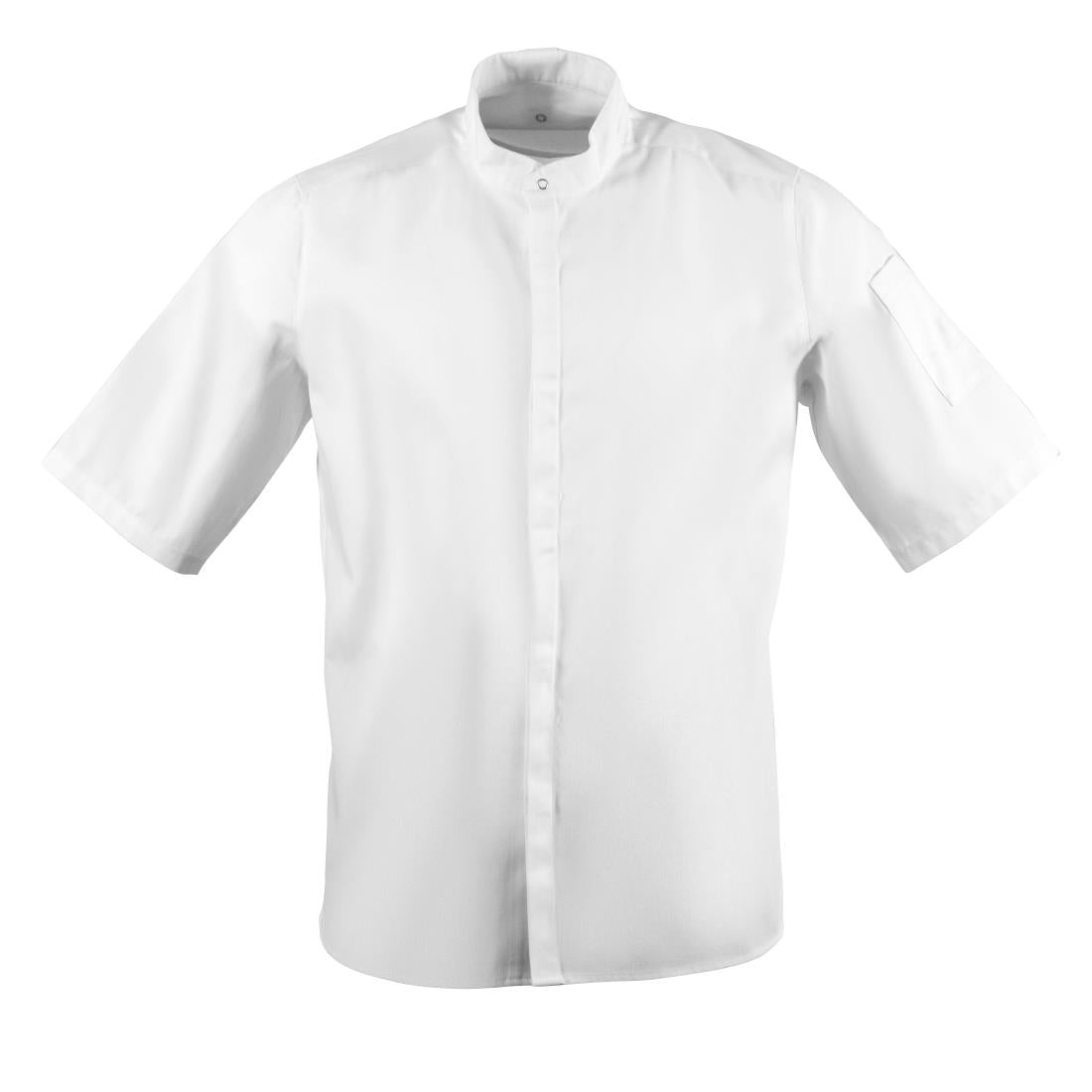 Southside Band Collar Chefs Jacket White Size M