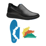 WearerTech Vitalise Slip on Shoe Black/Black with Modular Insole Size 46