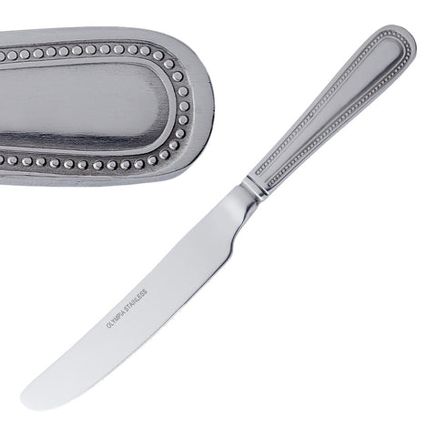 Olympia Bead  Solid Handle Table Knife