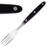 Olympia Steak Forks Black Handle