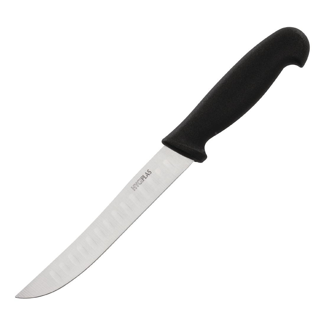 Hygiplas Scalloped Utility Knife Black 12.5cm