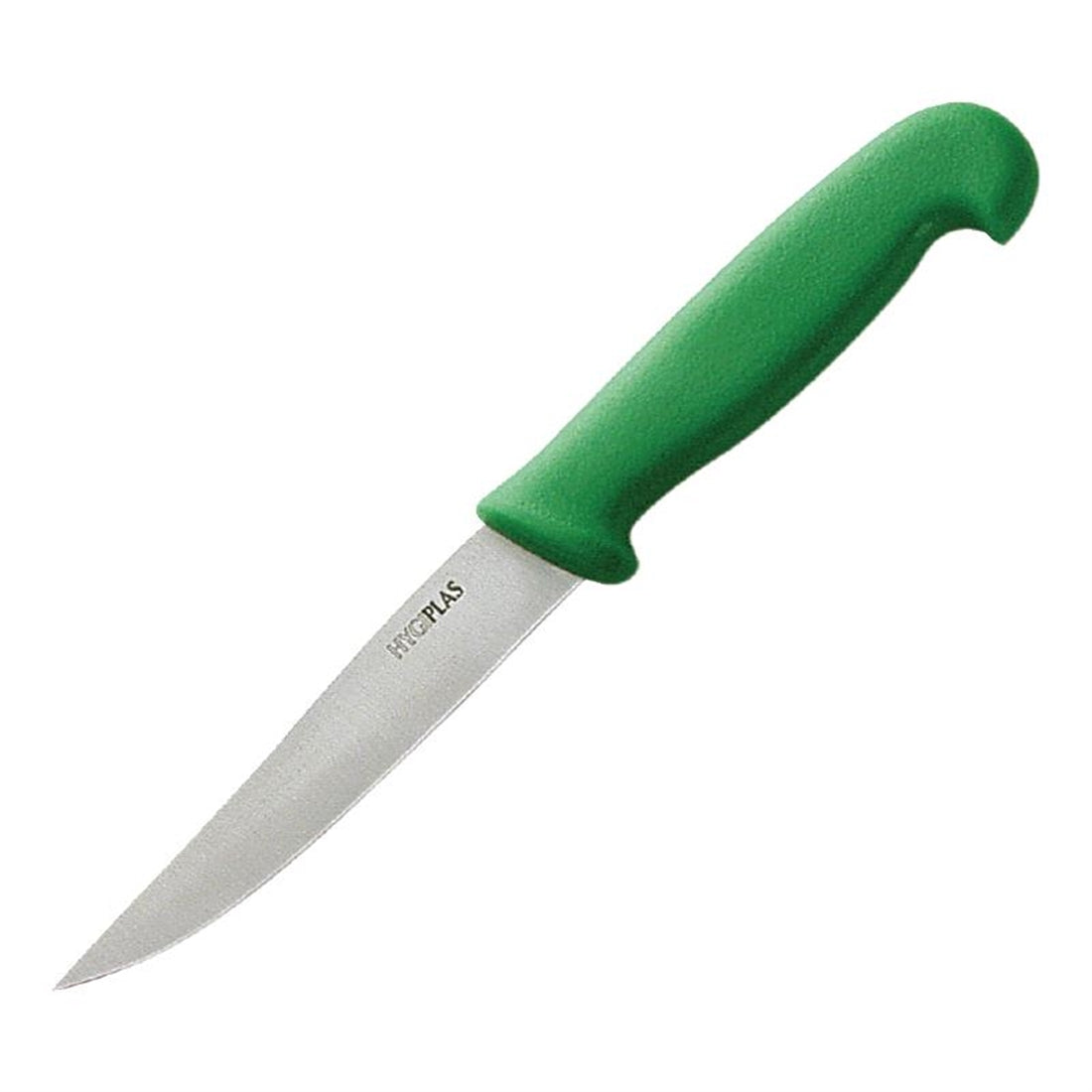 Hygiplas Serrated Vegetable Knife Green 10.5cm